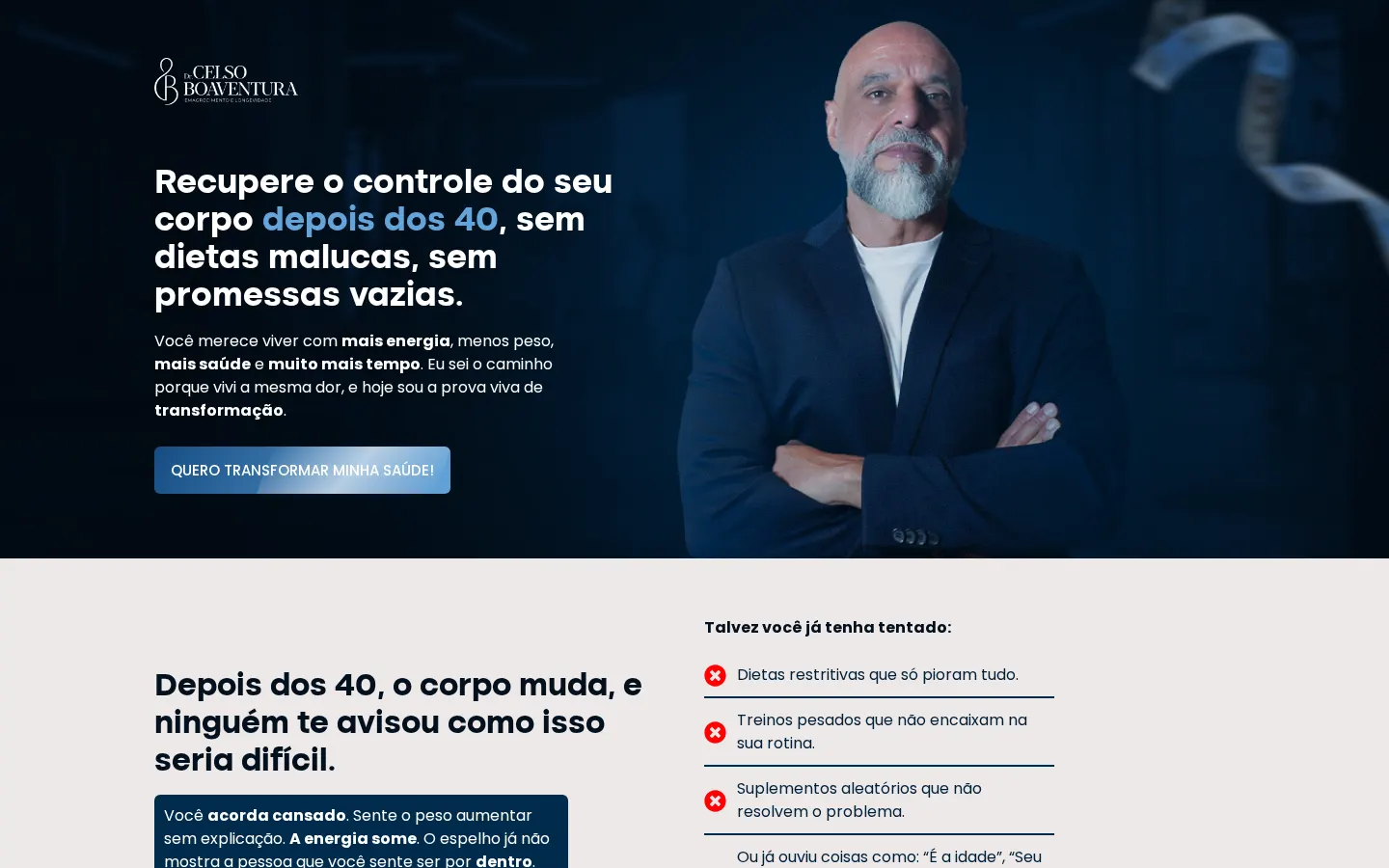 Home do site do Dr. Celso Boaventura, em São José do Rio Preto